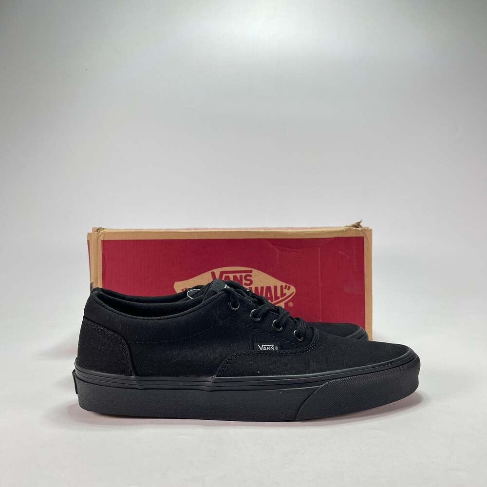 Vans Doheny Black Canvas Shoes Low Top Sneakers Women's Size 9.5 NWB
